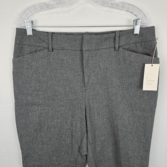 A New Day Skinny Ankle Pants Women's 14 Heather Gray Stretch NWT - Picture 3 of 16
